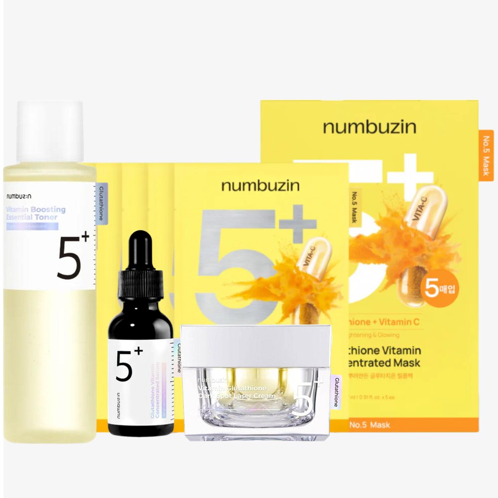 Luxury Skincare Brands - Numbuzin No.5+ Glutathion Vitamin Hautpflege-Set -
